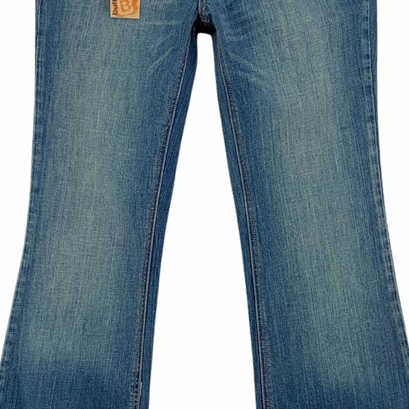 Y2K Style Flare Stretch Bullhead Huntington Blue Jeans - Picture 3 of 16